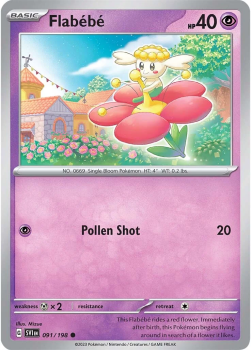 Flabébé single card from Pokemon