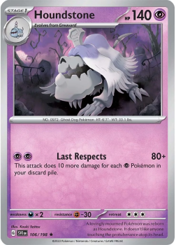 Houndstone single card from Pokemon