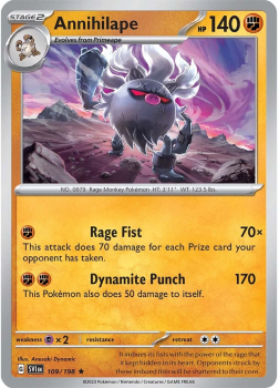 Annihilape single card from Pokemon