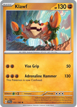 Klawf single card from Pokemon
