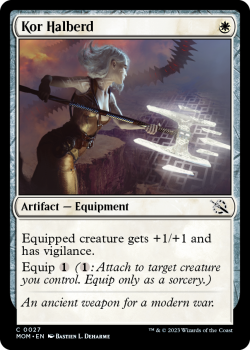 Kor Halberd single card from Magic the Gathering