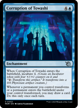 Corruption of Towashi (FOIL) single card from Magic the Gathering
