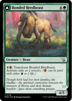 Bonded Herdbeast // Plated Kilnbeast (FOIL) single card from Magic the Gathering