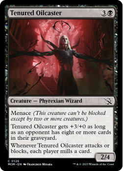 Tenured Oilcaster single card from Magic the Gathering