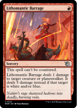 Lithomantic Barrage single card from Magic the Gathering