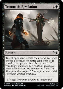 Traumatic Revelation single card from Magic the Gathering