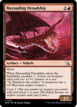 Marauding Dreadship (FOIL) single card from Magic the Gathering