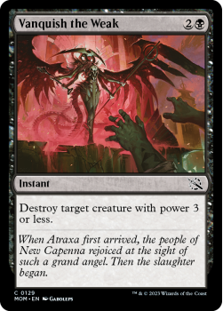 Vanquish the Weak single card from Magic the Gathering