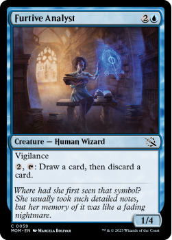 Furtive Analyst (FOIL) single card from Magic the Gathering