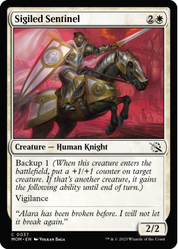 Sigiled Sentinel single card from Magic the Gathering