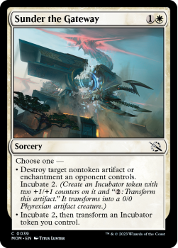 Sunder the Gateway single card from Magic the Gathering