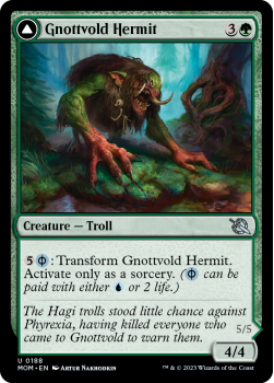 Gnottvold Hermit // Chrome Host Hulk (FOIL) single card from Magic the Gathering
