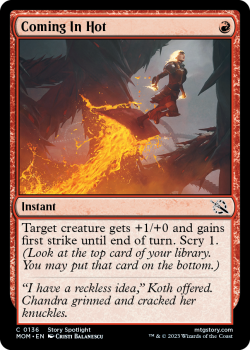 Coming In Hot single card from Magic the Gathering