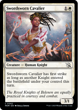 Swordsworn Cavalier single card from Magic the Gathering