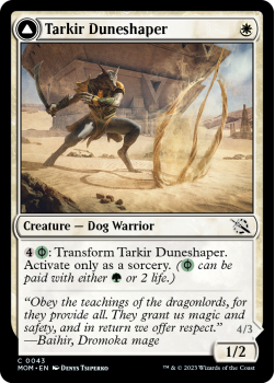 Tarkir Duneshaper // Burnished Dunestomper single card from Magic the Gathering