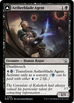 Aetherblade Agent // Gitaxian Mindstinger (FOIL) single card from Magic the Gathering