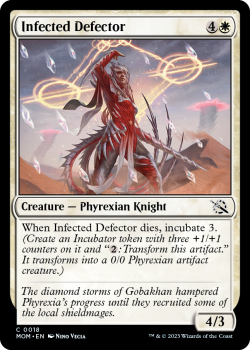 Infected Defector single card from Magic the Gathering