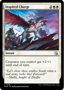 Inspired Charge single card from Magic the Gathering