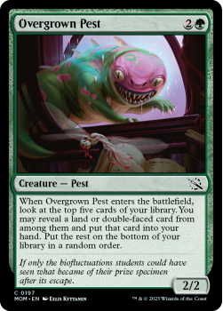 Overgrown Pest single card from Magic the Gathering