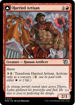 Harried Artisan // Phyrexian Skyflayer (FOIL) single card from Magic the Gathering