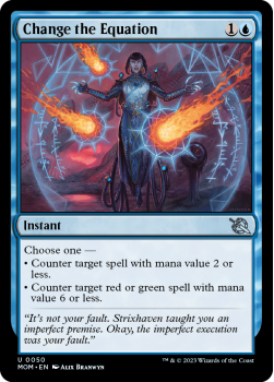 Change the Equation single card from Magic the Gathering