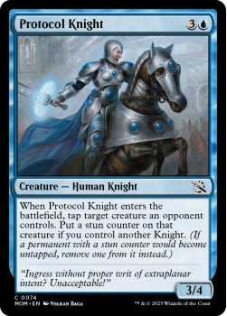 Protocol Knight (FOIL) single card from Magic the Gathering
