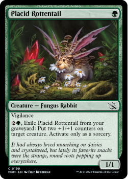 Placid Rottentail single card from Magic the Gathering