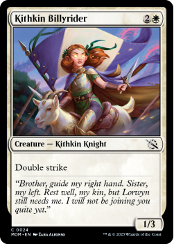 Kithkin Billyrider single card from Magic the Gathering