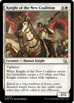 Knight of the New Coalition single card from Magic the Gathering