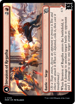 Invasion of Regatha // Disciples Of the Inferno single card from Magic the Gathering