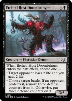 Etched Host Doombringer (FOIL) single card from Magic the Gathering