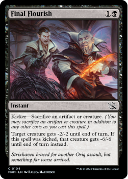 Final Flourish single card from Magic the Gathering