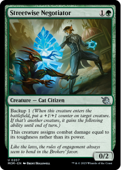 Streetwise Negotiator single card from Magic the Gathering