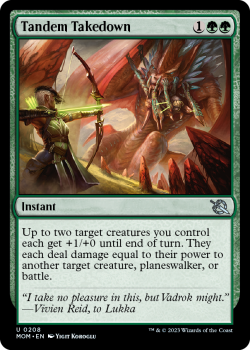 Tandem Takedown single card from Magic the Gathering