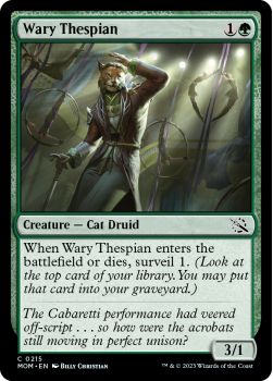Wary Thespian single card from Magic the Gathering