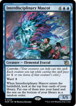 Interdisciplinary Mascot single card from Magic the Gathering