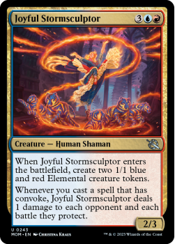 Joyful Stormsculptor (FOIL) single card from Magic the Gathering