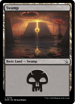 Swamp (FOIL) single card from Magic the Gathering