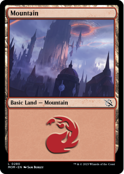 Mountain (FOIL) single card from Magic the Gathering