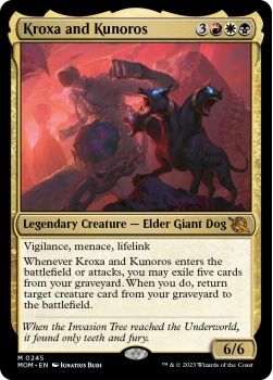 Kroxa and Kunoros (FOIL) single card from Magic the Gathering