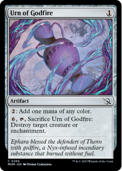 Urn of Godfire (FOIL) single card from Magic the Gathering