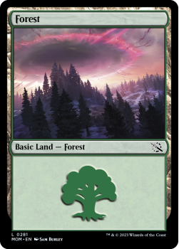 Forest single card from Magic the Gathering