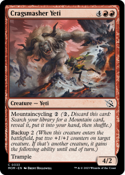 Cragsmasher Yeti single card from Magic the Gathering