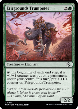 Fairgrounds Trumpeter single card from Magic the Gathering