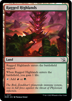 Rugged Highlands single card from Magic the Gathering