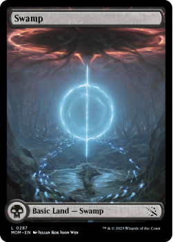 Swamp single card from Magic the Gathering
