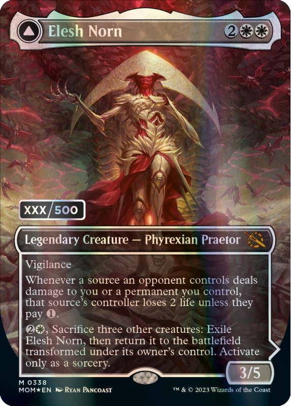 mtg serialized cards march of the machines Jin-Gitaxias // Great Synthesis (Serialized) [March the Machine Elesh Norn // The Argent