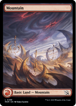 Mountain (FOIL) single card from Magic the Gathering