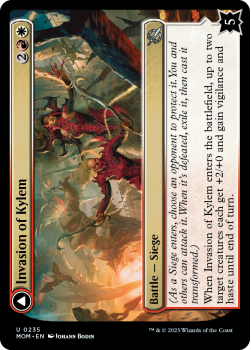 Invasion of Kylem // Valorâs Reach Tag Team single card from Magic the Gathering