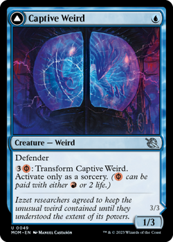 Captive Weird Compleated Conjurer (FOIL) : 0049 MARCH OF THE MACHINE - Magic the Gathering Single Card